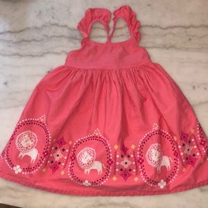 Gymboree pink lion lightweight toddler dress